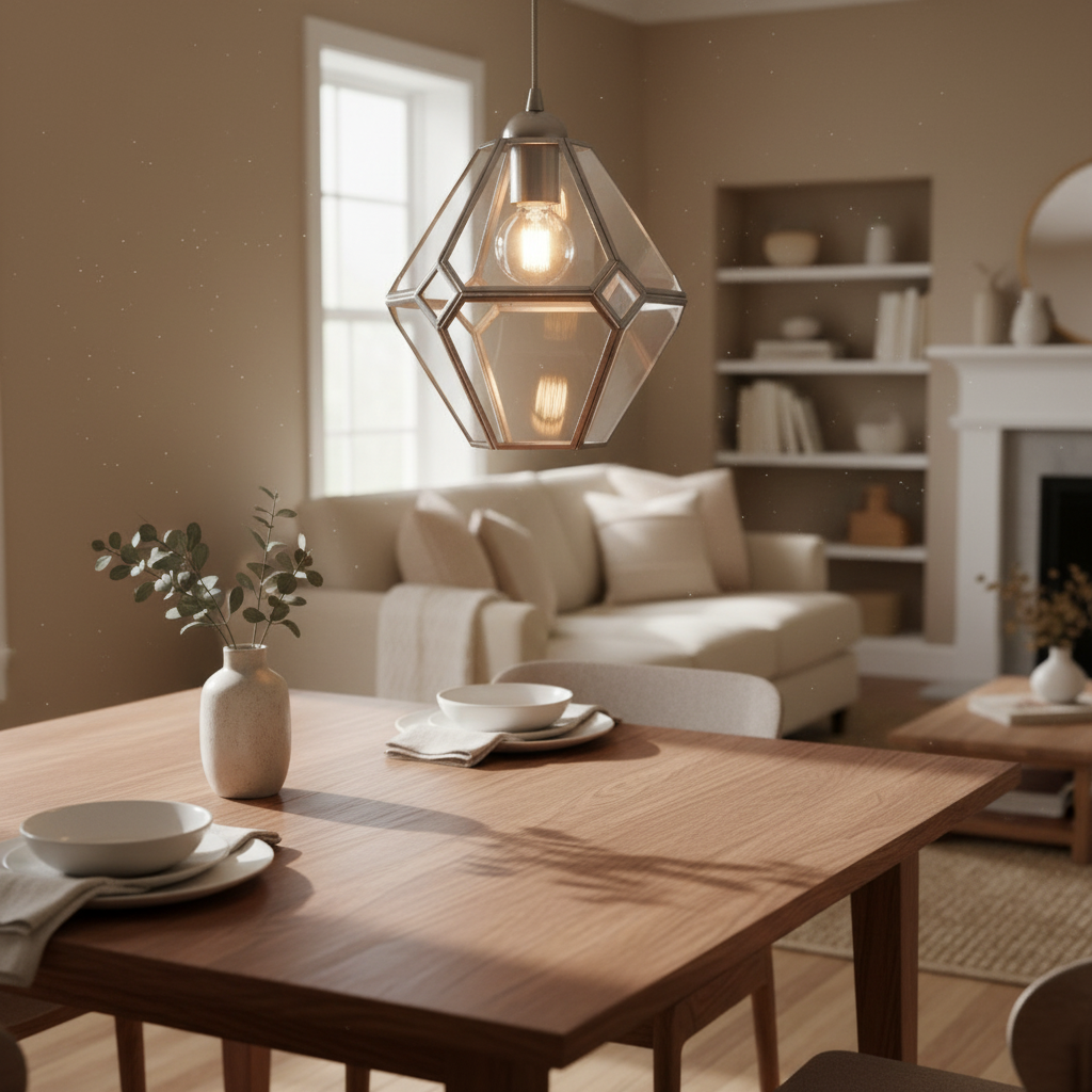 Geometric Jewel Pendant Light