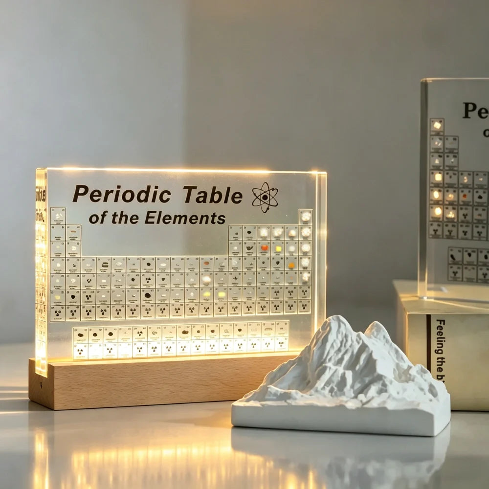 Kinetic | Illuminated Periodic Table Display with Real Elements