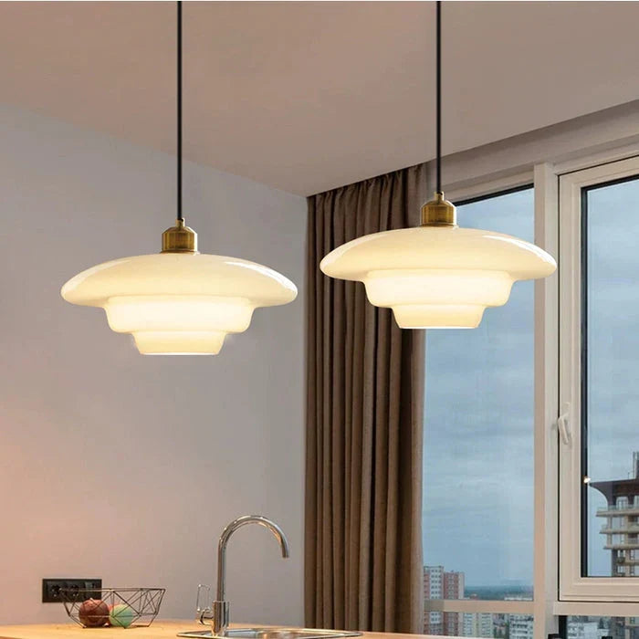 Somerby | Mid-Century Glass Pendant Light