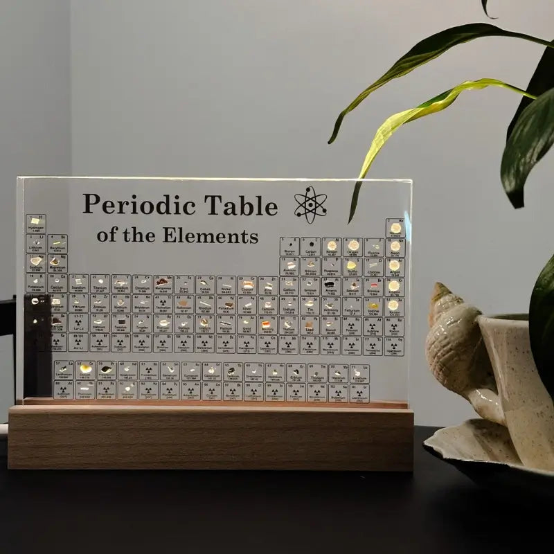 Kinetic | Illuminated Periodic Table Display with Real Elements