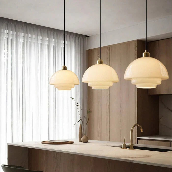 Somerby | Mid-Century Glass Pendant Light