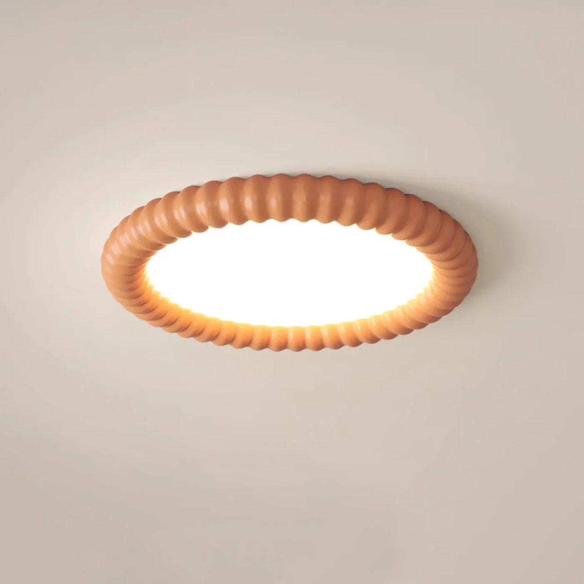 Ashford | LED Flush Mount Ceiling Light with Rippled Frame