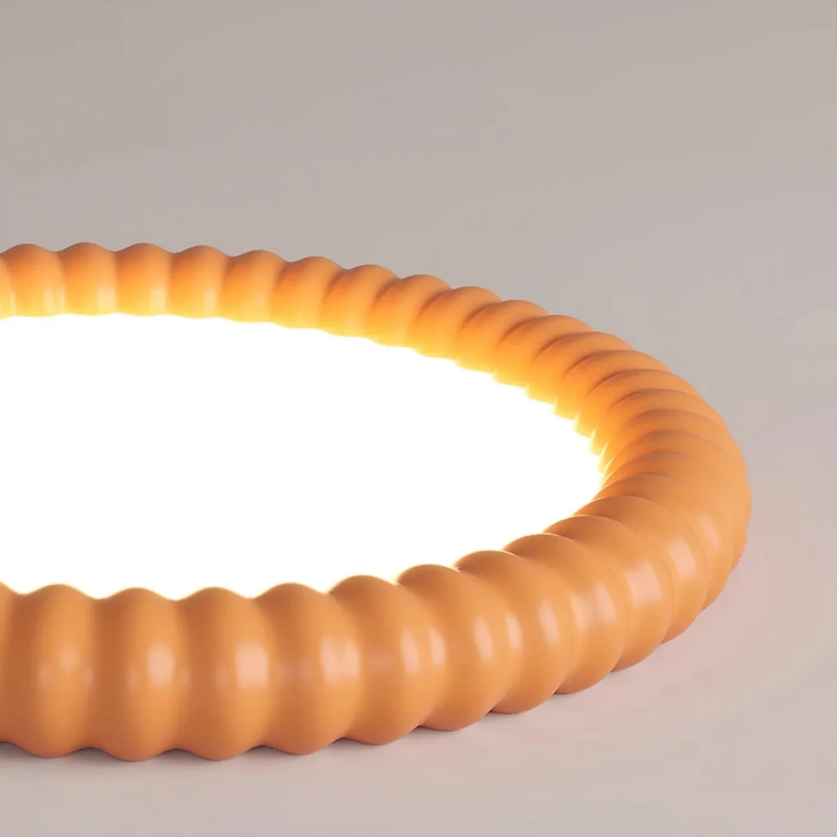 Ashford | LED Flush Mount Ceiling Light with Rippled Frame