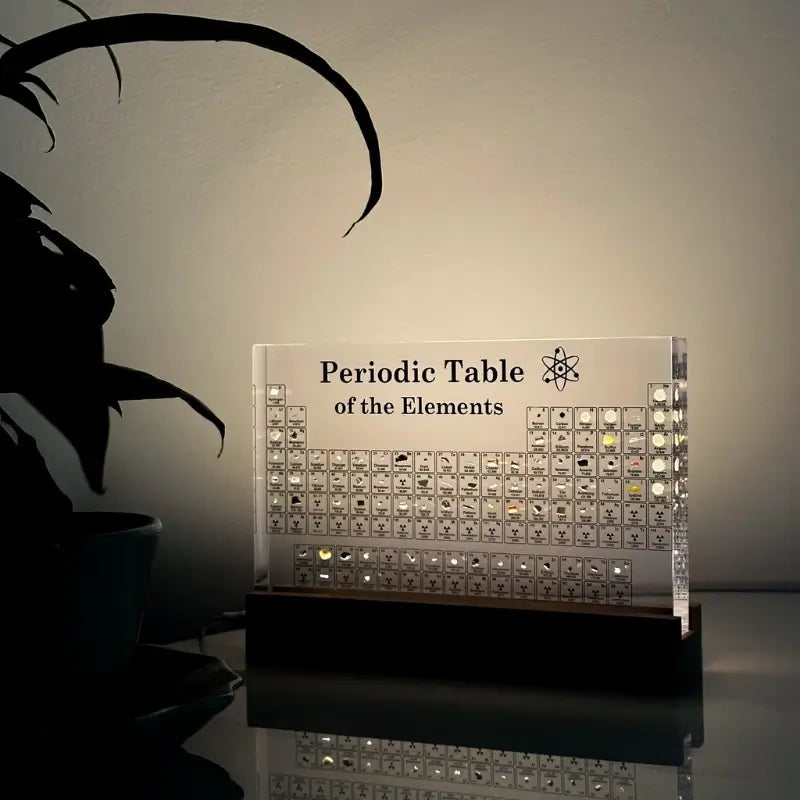 Kinetic | Illuminated Periodic Table Display with Real Elements