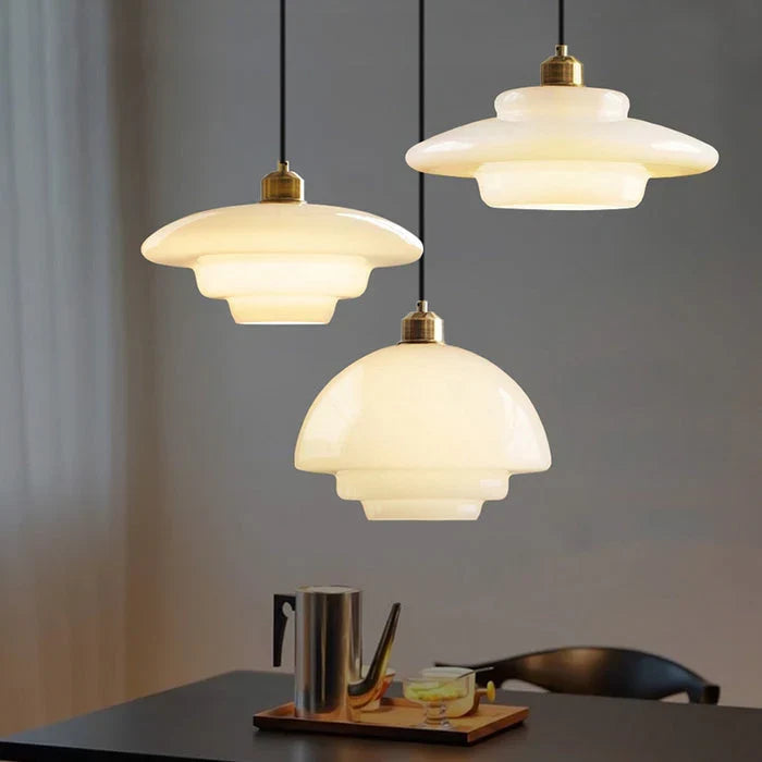 Somerby | Mid-Century Glass Pendant Light