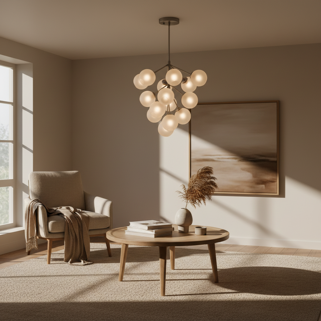 Modern Cluster Globe Chandelier