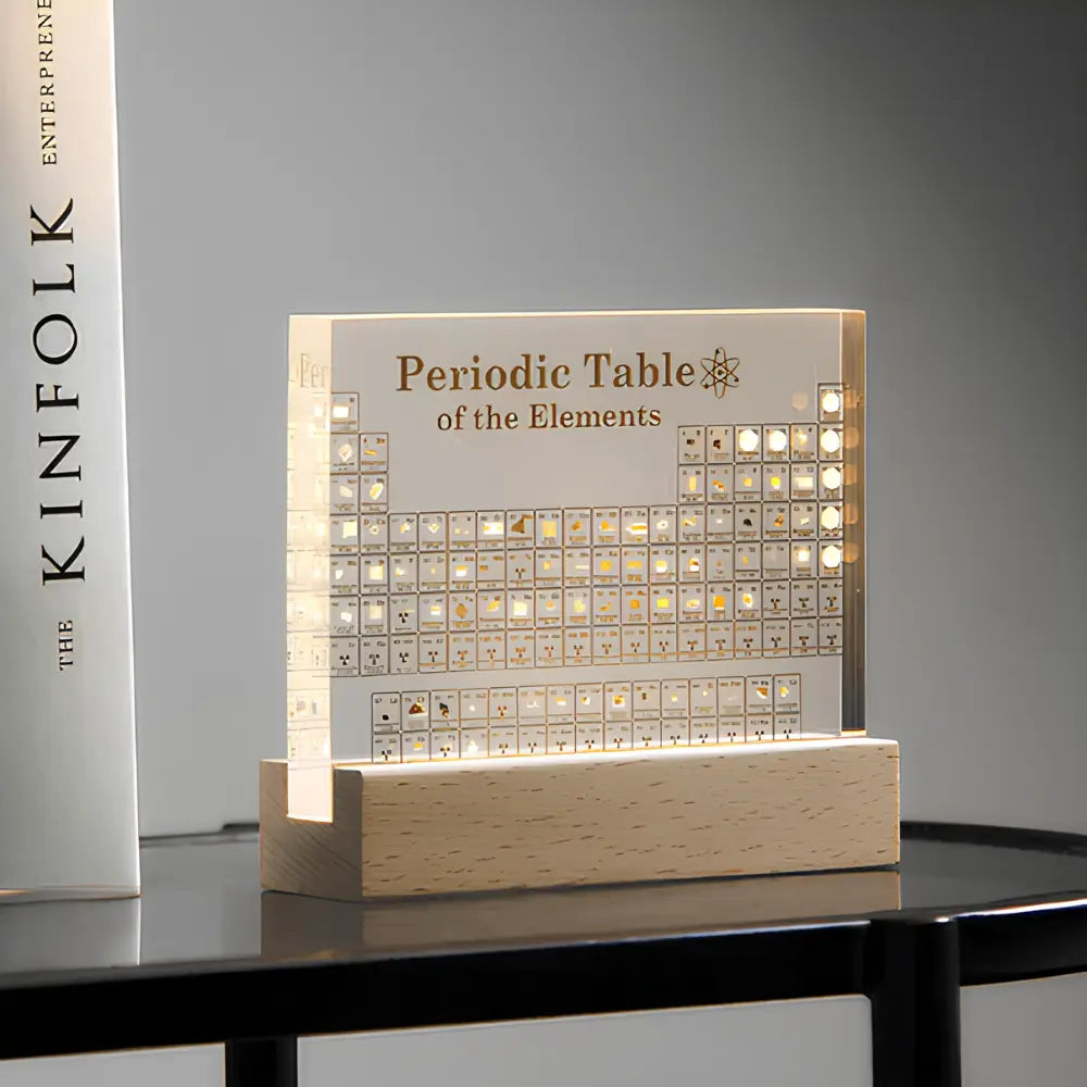 Kinetic | Illuminated Periodic Table Display with Real Elements