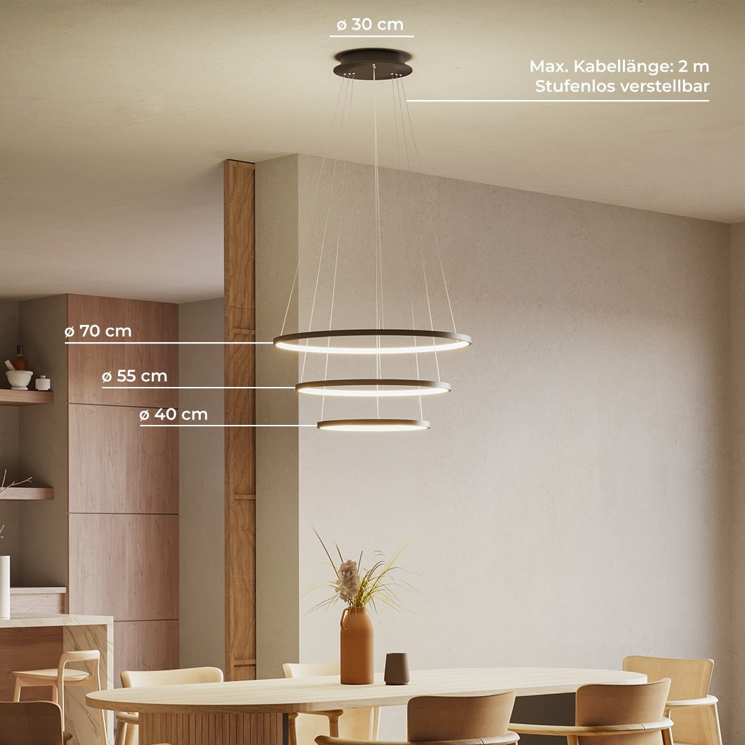 Reed | LED Pendant Light with Adjustable Rings