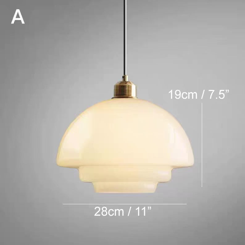 Somerby | Mid-Century Glass Pendant Light