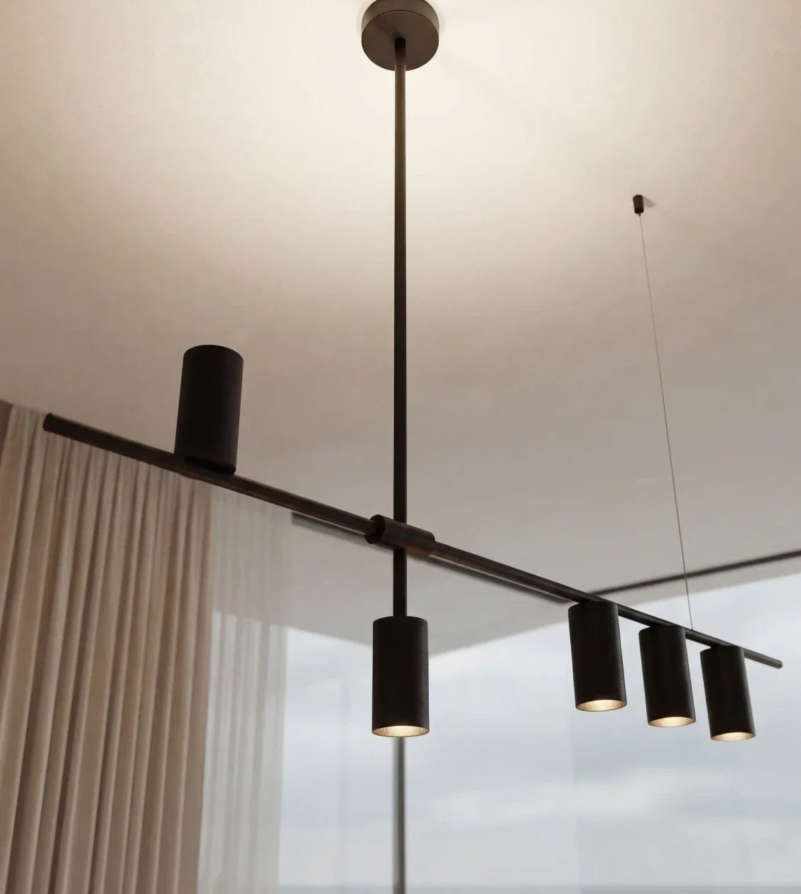 Valente | Linear Pendant Light with Adjustable Cylinders