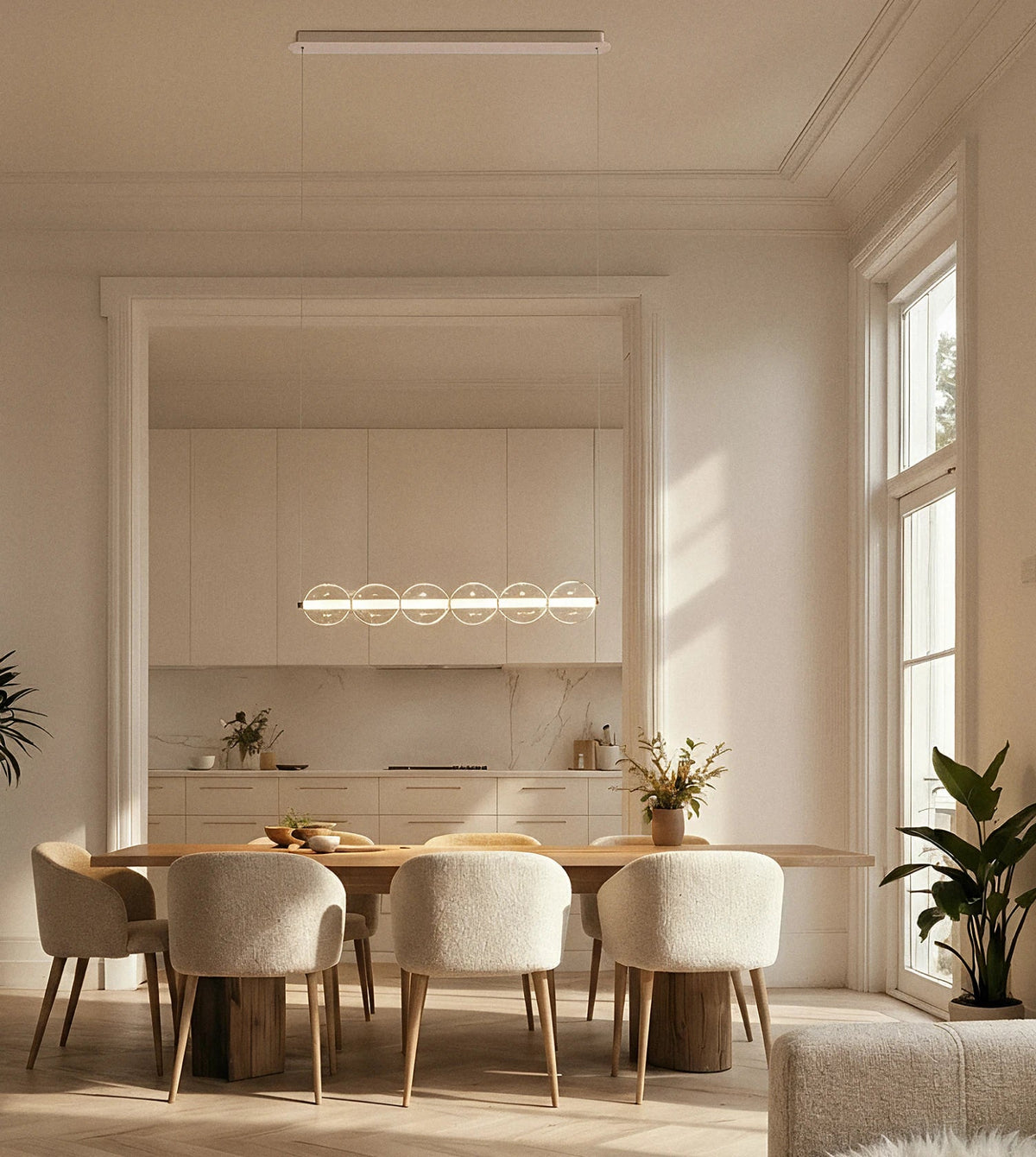 Cyllene | Six-Sphere Glass Pendant Light