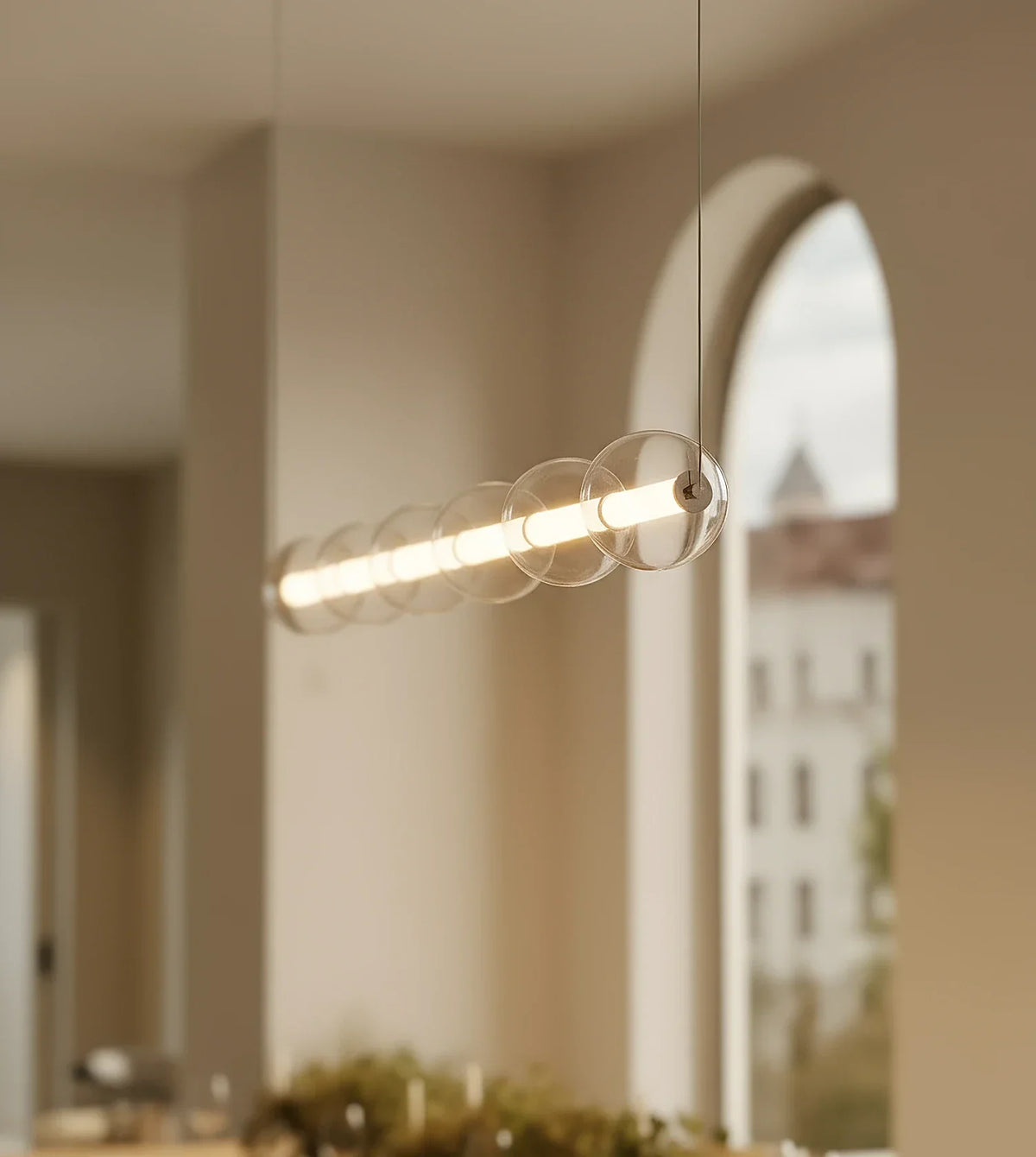 Cyllene | Six-Sphere Glass Pendant Light