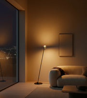 Cyrano | LED Floor Lamp with Adjustable Chrome Heads