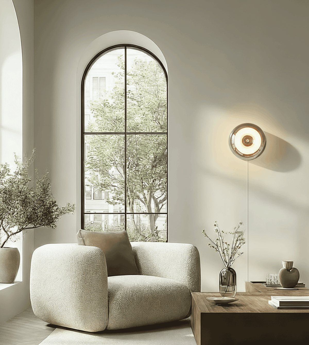 Cirelle | LED Glass Wall Light with Touch Dimmer