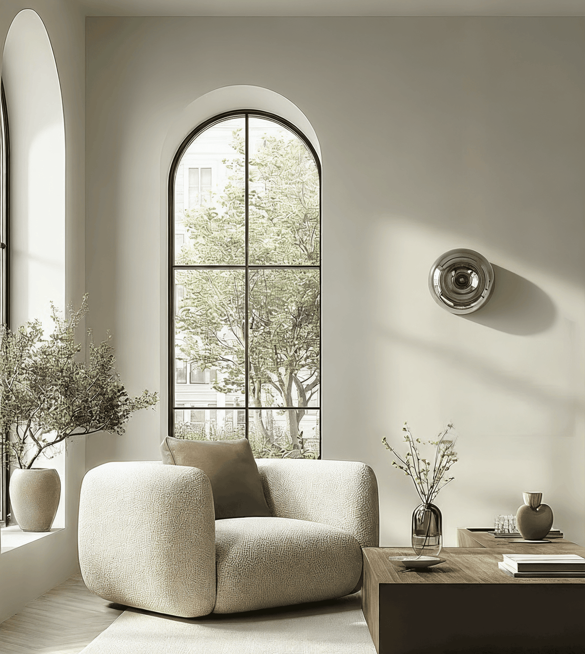 Cirelle | LED Glass Wall Light with Touch Dimmer