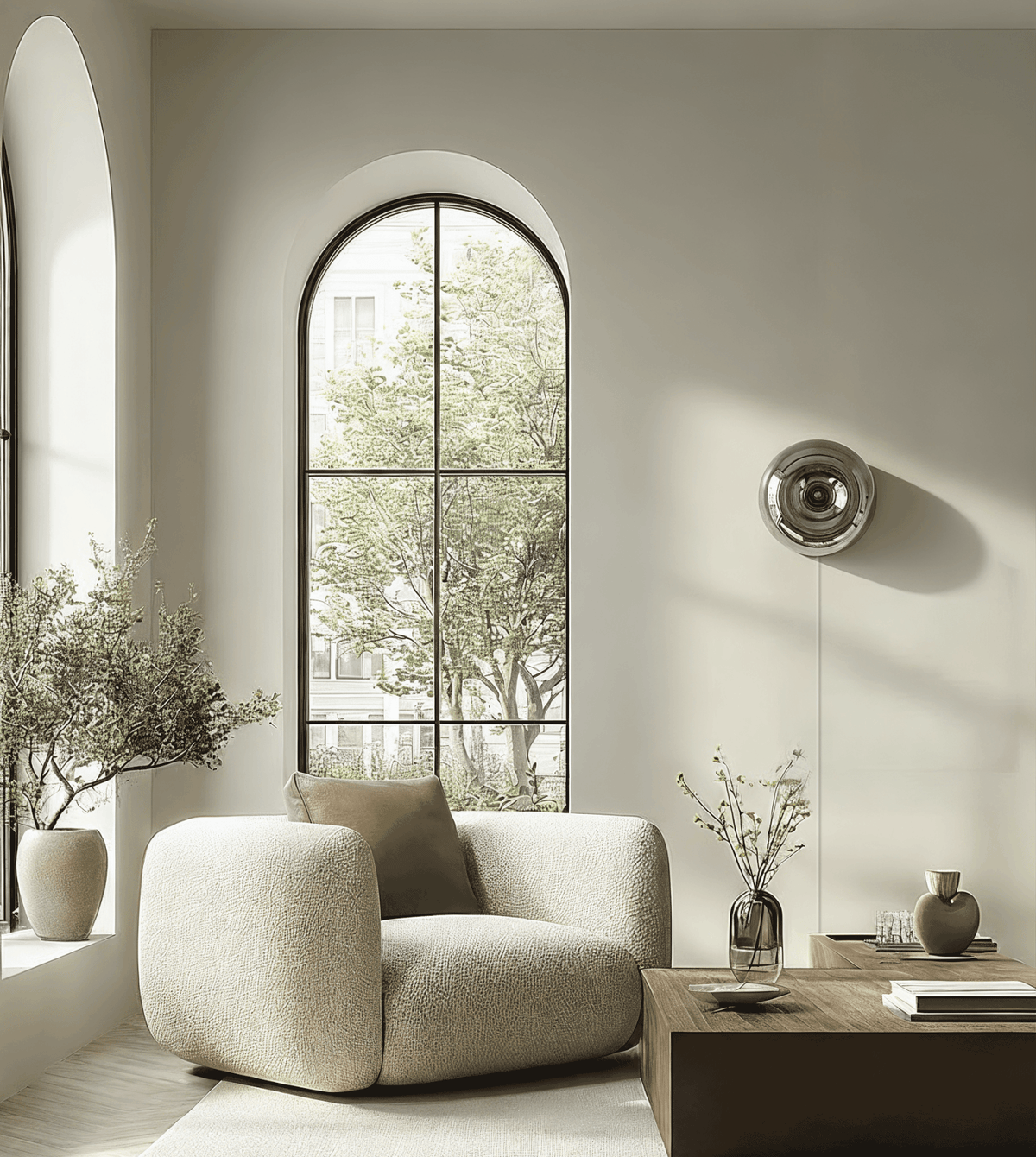 Cirelle | LED Glass Wall Light with Touch Dimmer
