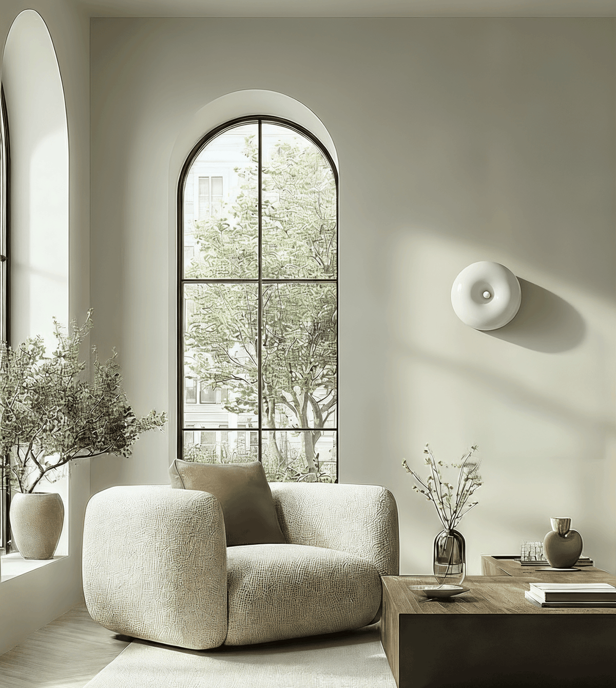 Cirelle | LED Glass Wall Light with Touch Dimmer