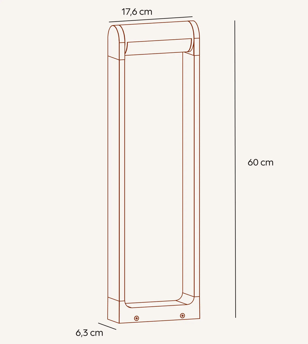 Dell | LED Outdoor Bollard Light