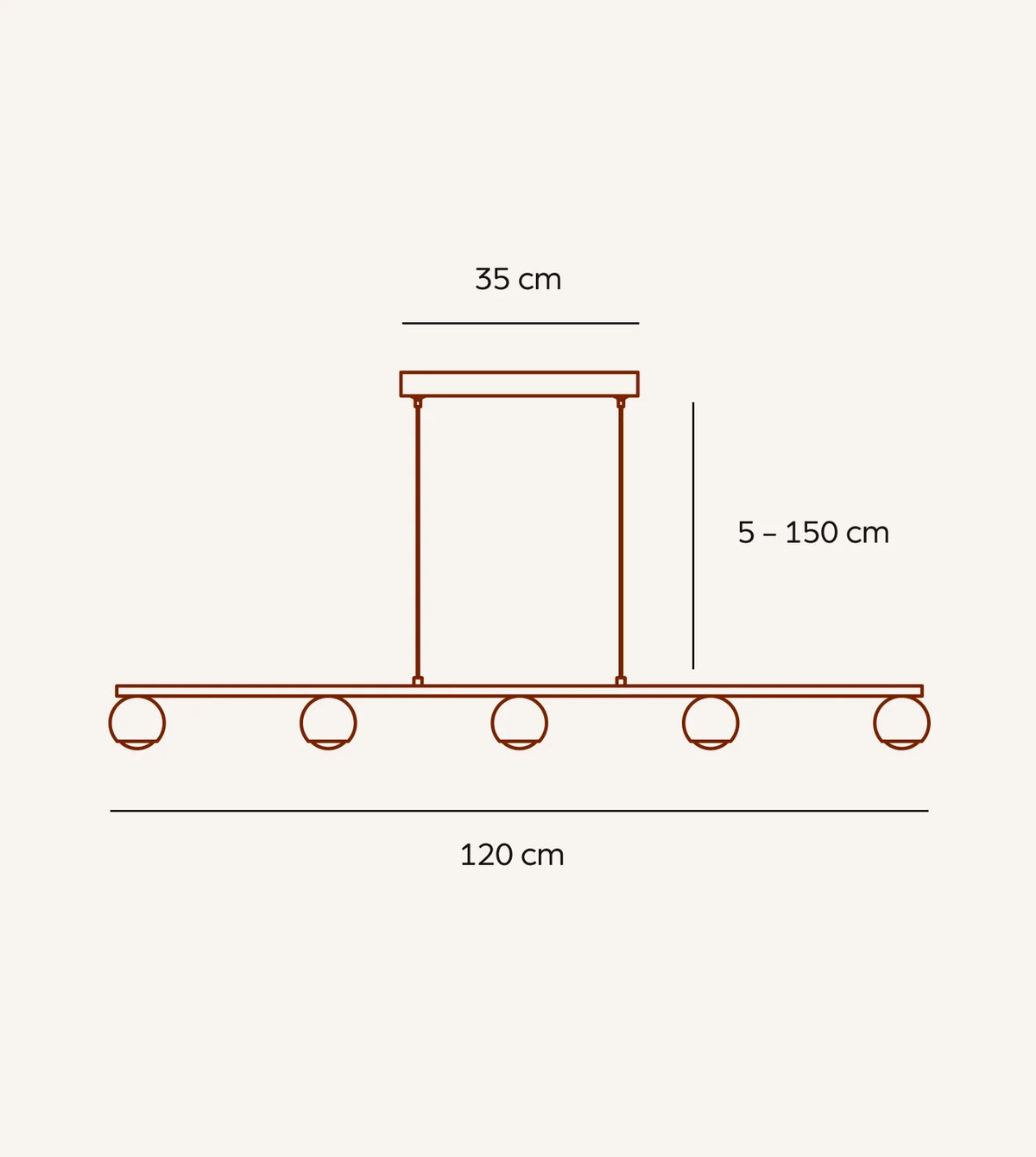 Valyrion | LED Pendant Light with Adjustable Height