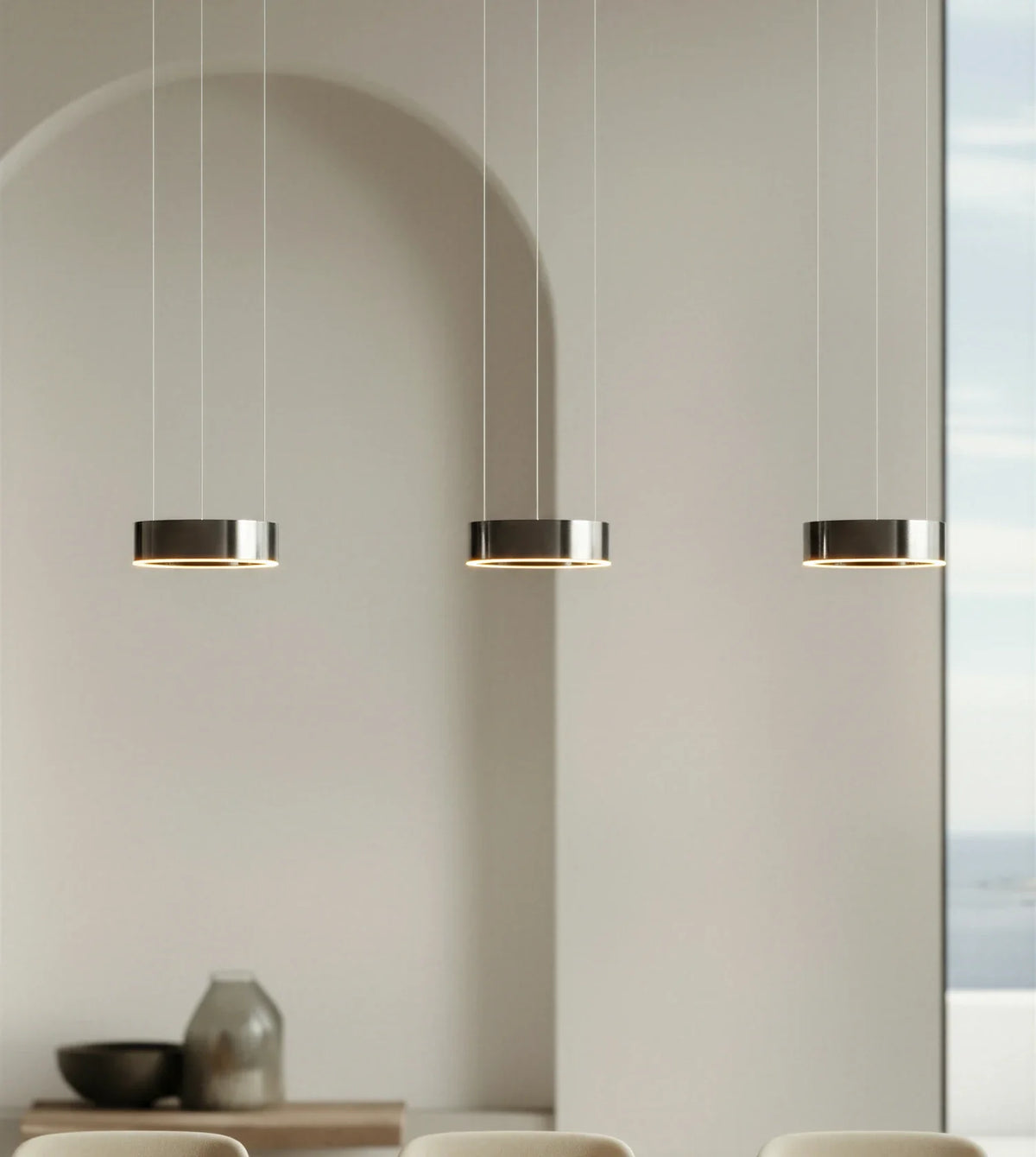 Harmonia | Three-Light Pendant Fixture with Adjustable Cables