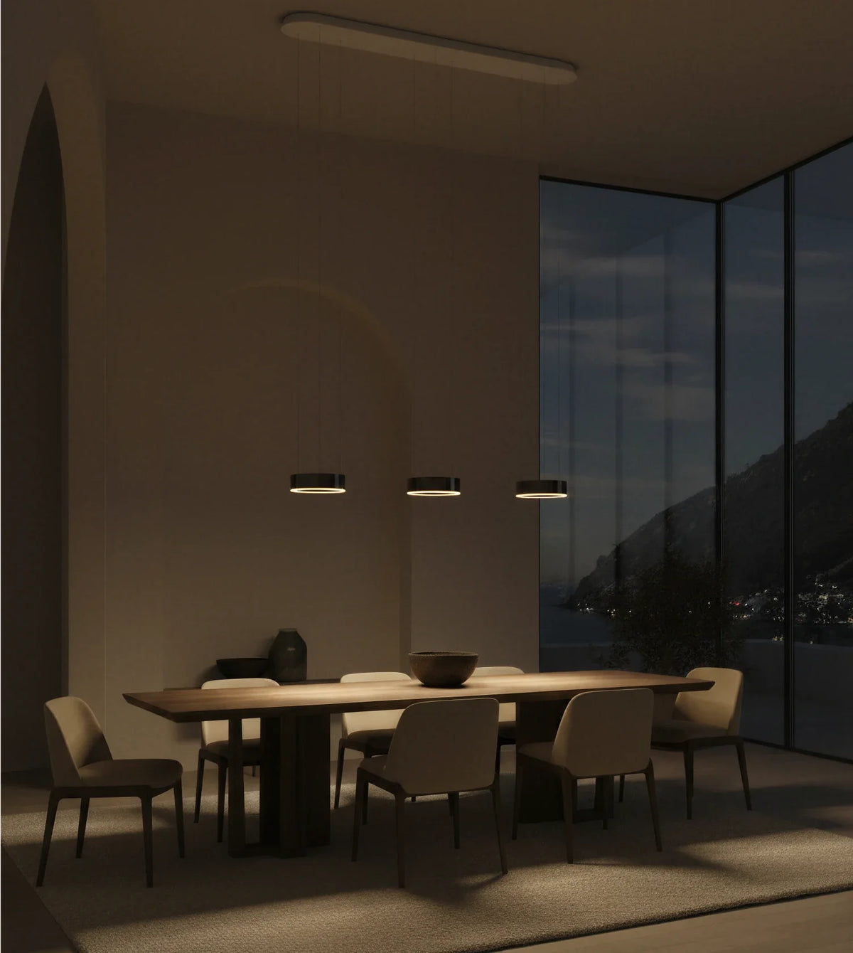 Harmonia | Three-Light Pendant Fixture with Adjustable Cables