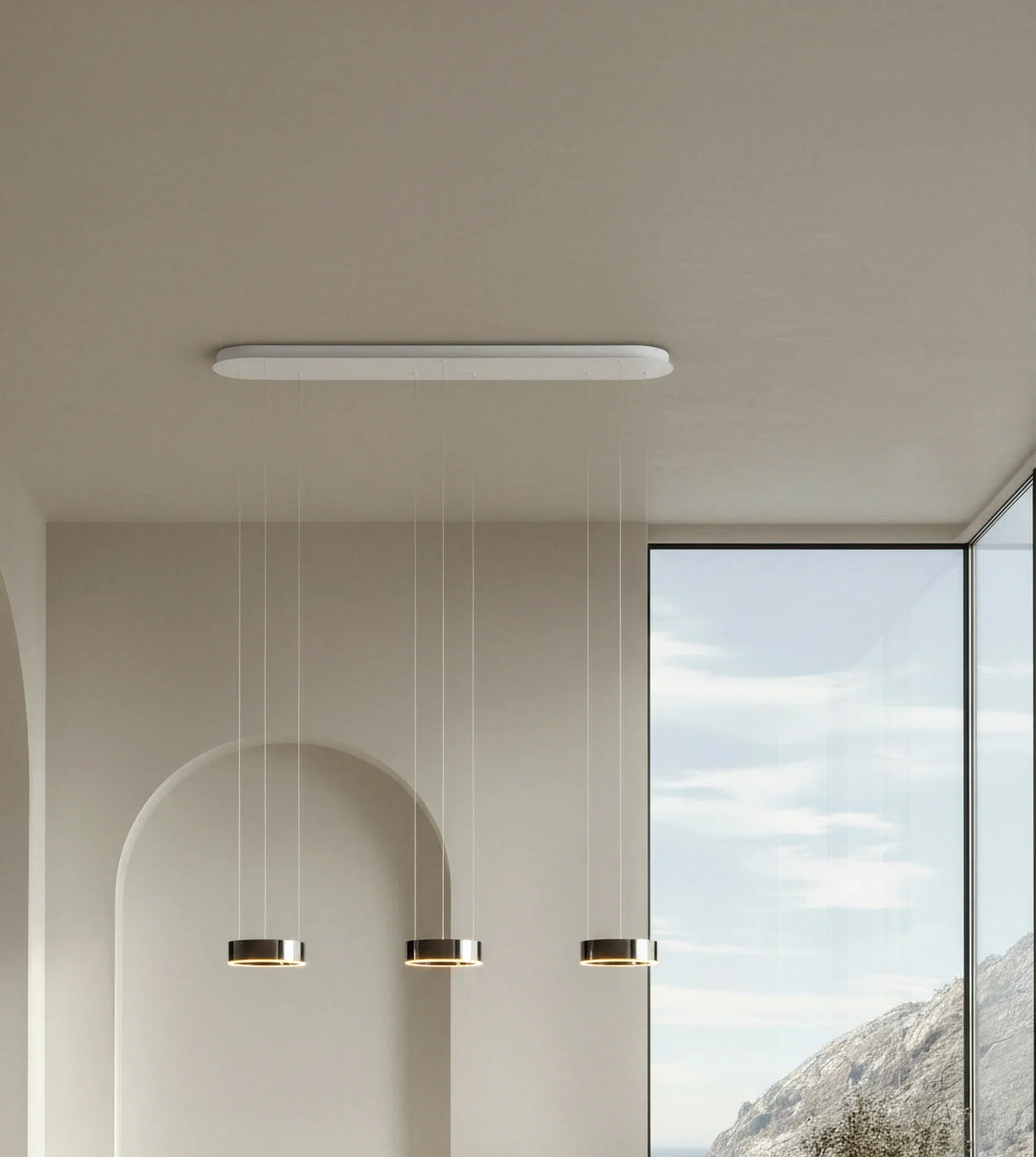 Harmonia | Three-Light Pendant Fixture with Adjustable Cables