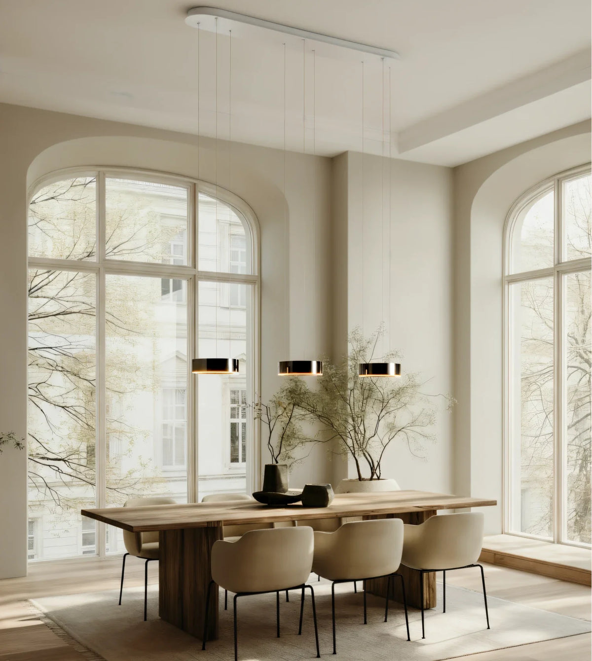 Harmonia | Three-Light Pendant Fixture with Adjustable Cables