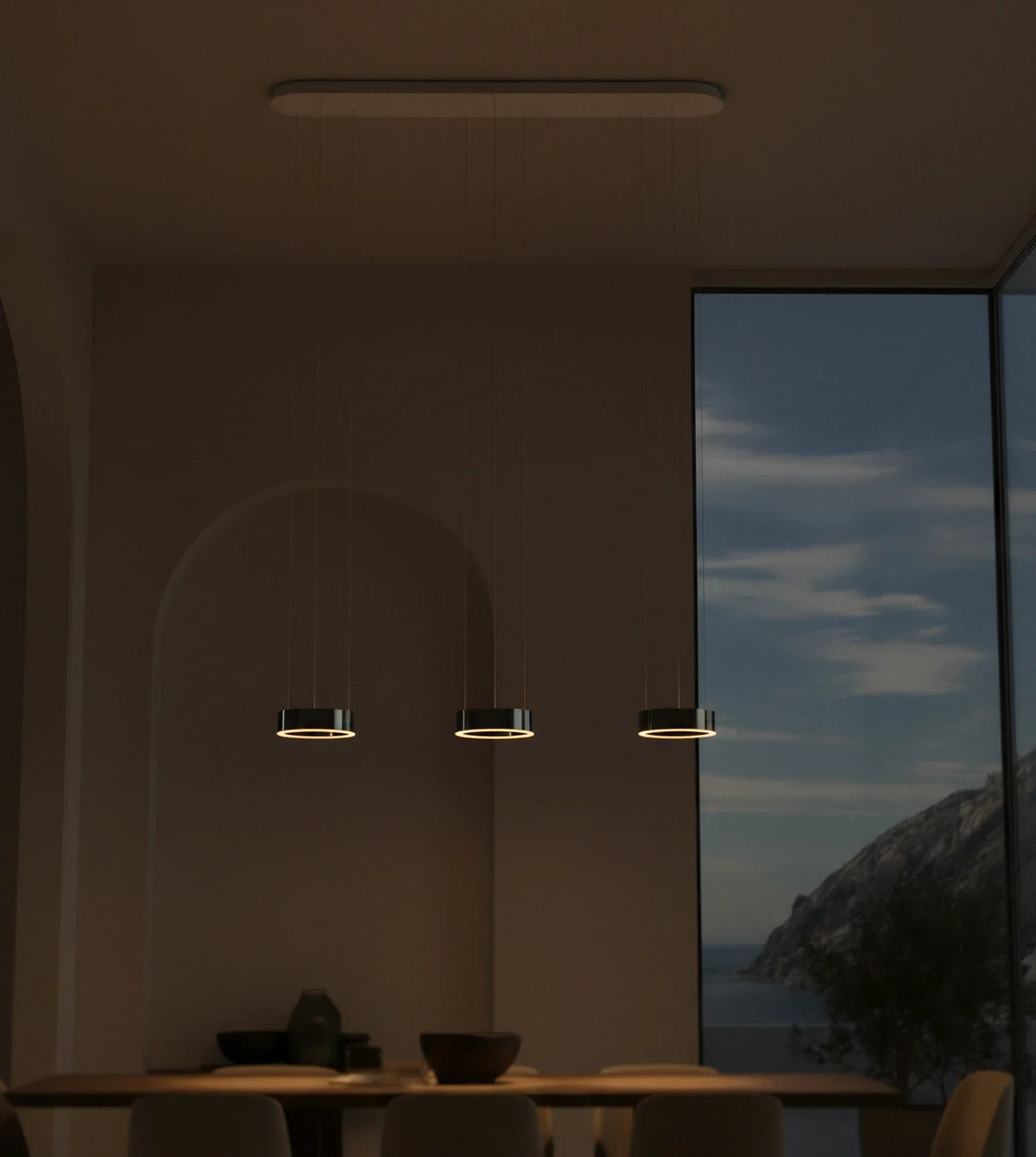 Harmonia | Three-Light Pendant Fixture with Adjustable Cables
