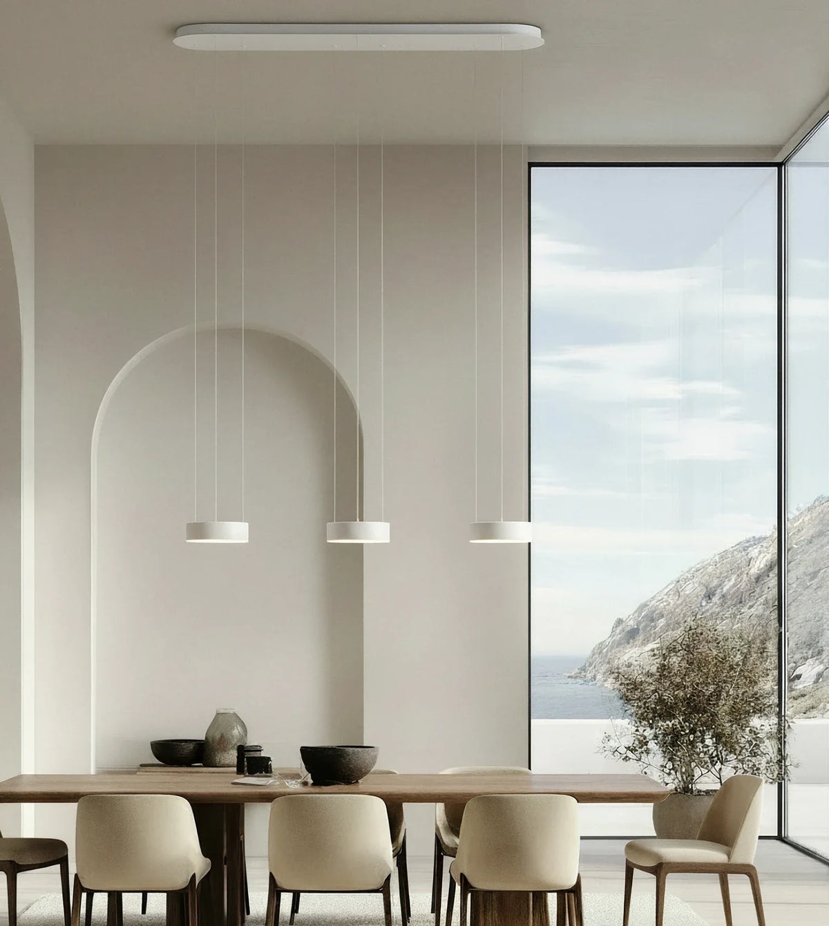 Harmonia | Three-Light Pendant Fixture with Adjustable Cables