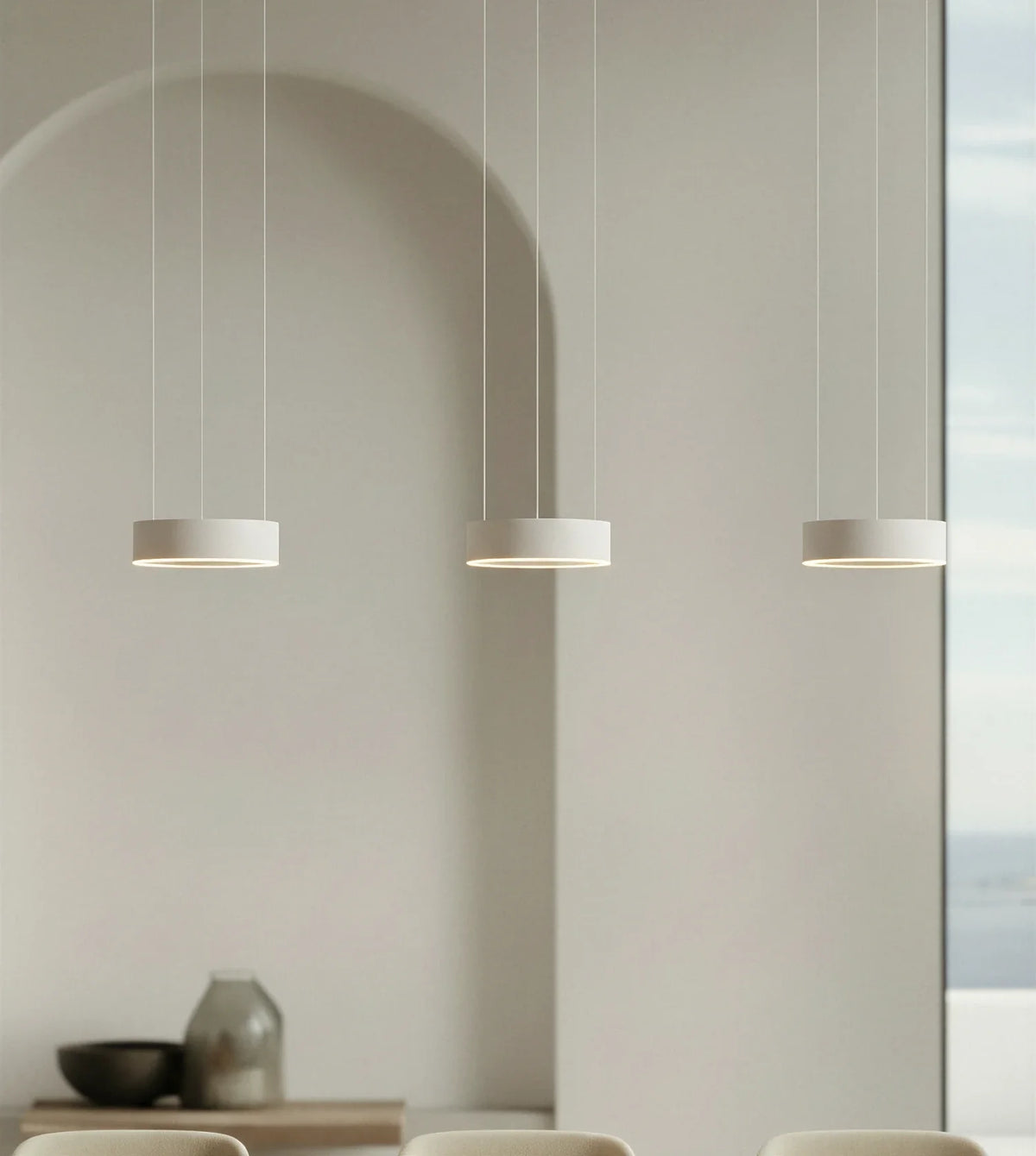 Harmonia | Three-Light Pendant Fixture with Adjustable Cables