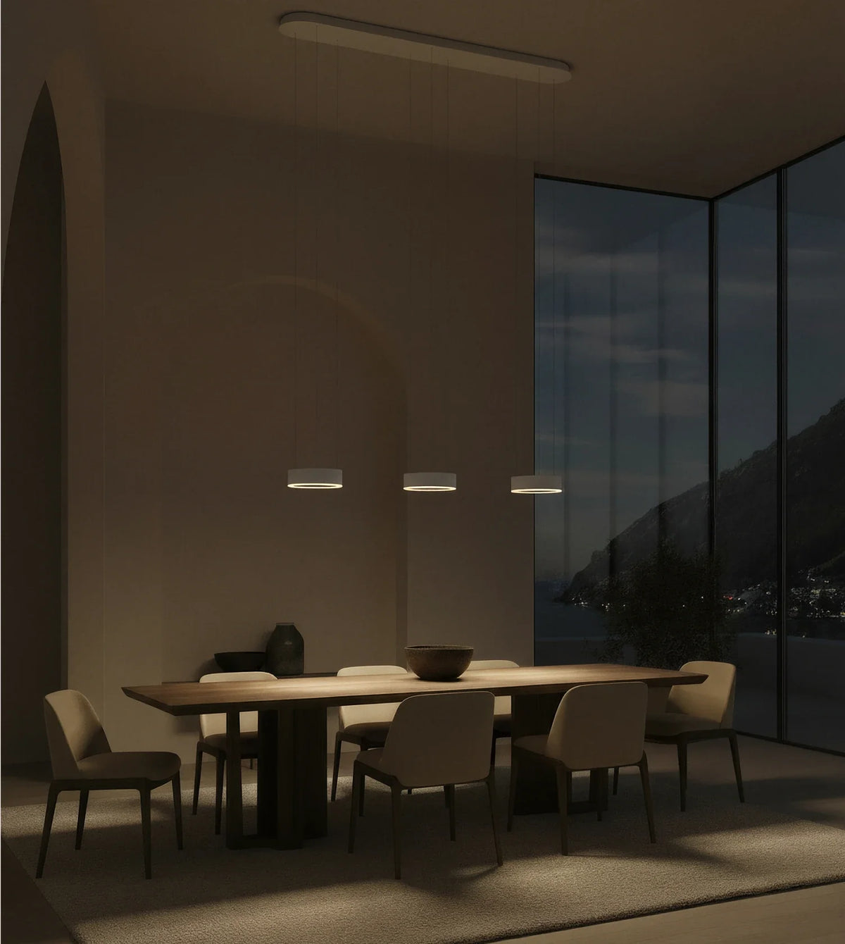 Harmonia | Three-Light Pendant Fixture with Adjustable Cables