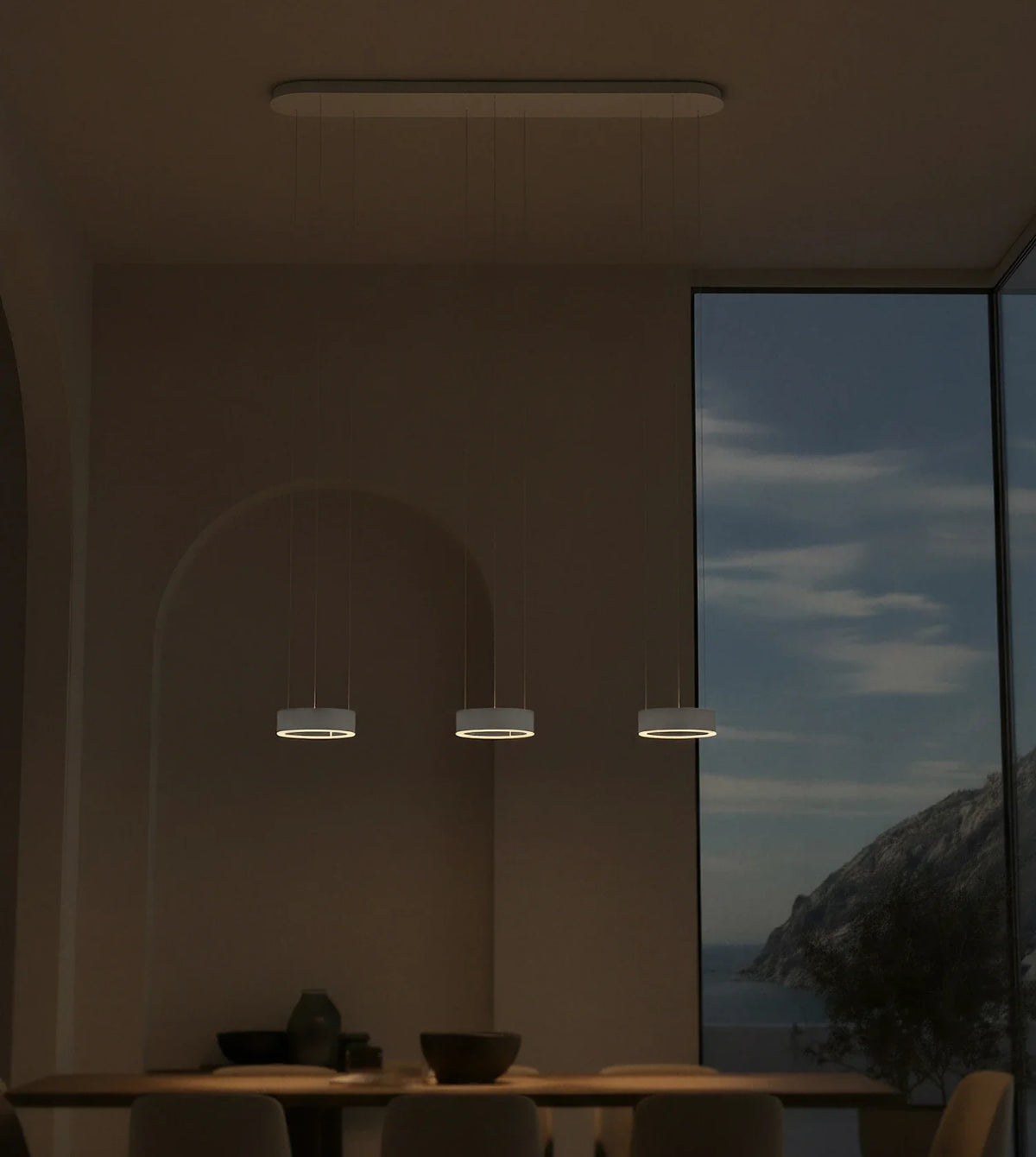 Harmonia | Three-Light Pendant Fixture with Adjustable Cables