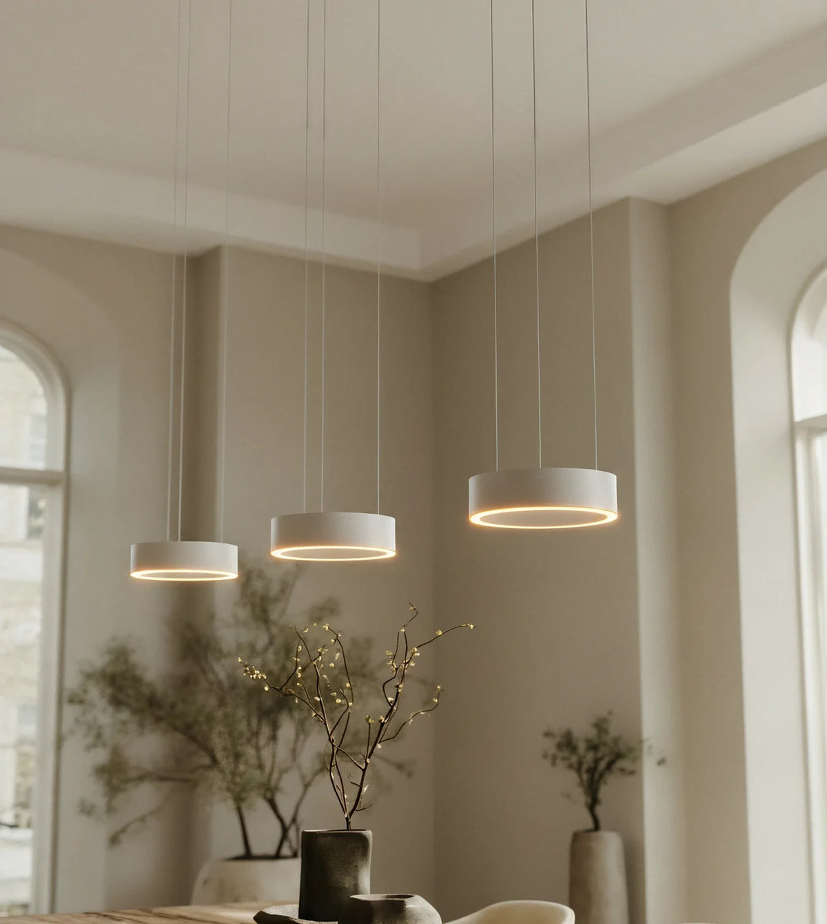 Harmonia | Three-Light Pendant Fixture with Adjustable Cables