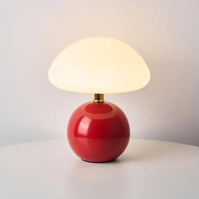 Daphne | Ceramic Mushroom Table Lamp with Three LED Tones