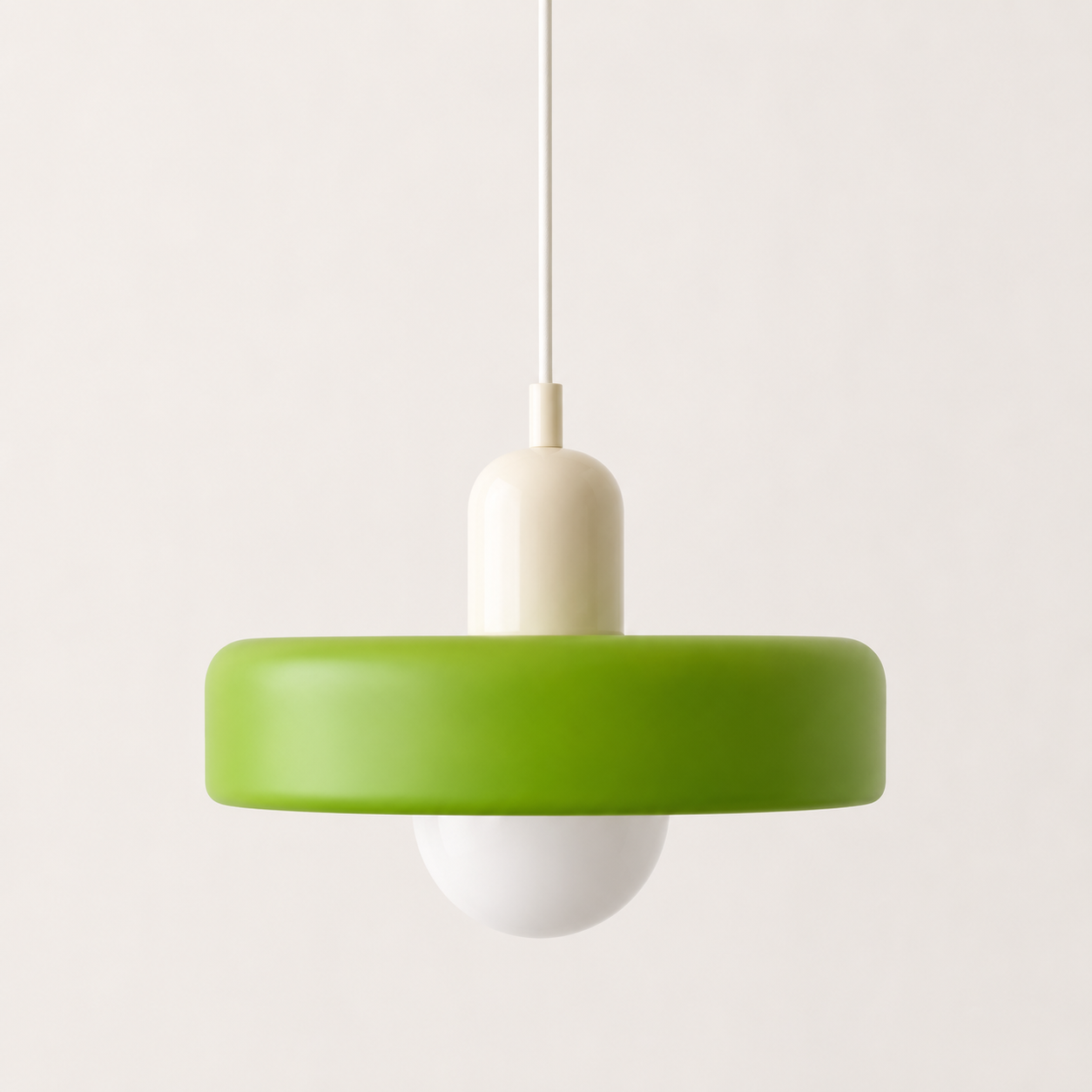 Lucienne | Glass Pendant Light with Coloured Shade