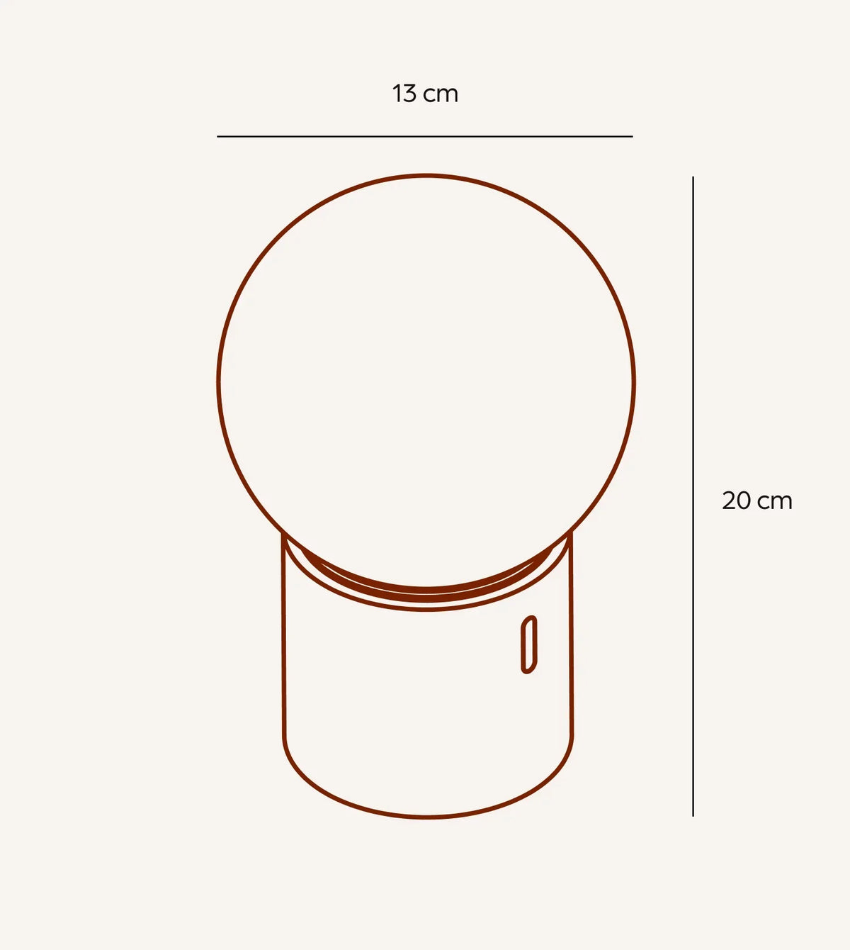 Frost | Globe Table Lamp with Smoked Glass Shade