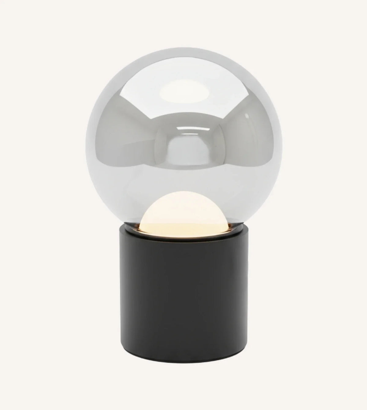Frost | Globe Table Lamp with Smoked Glass Shade