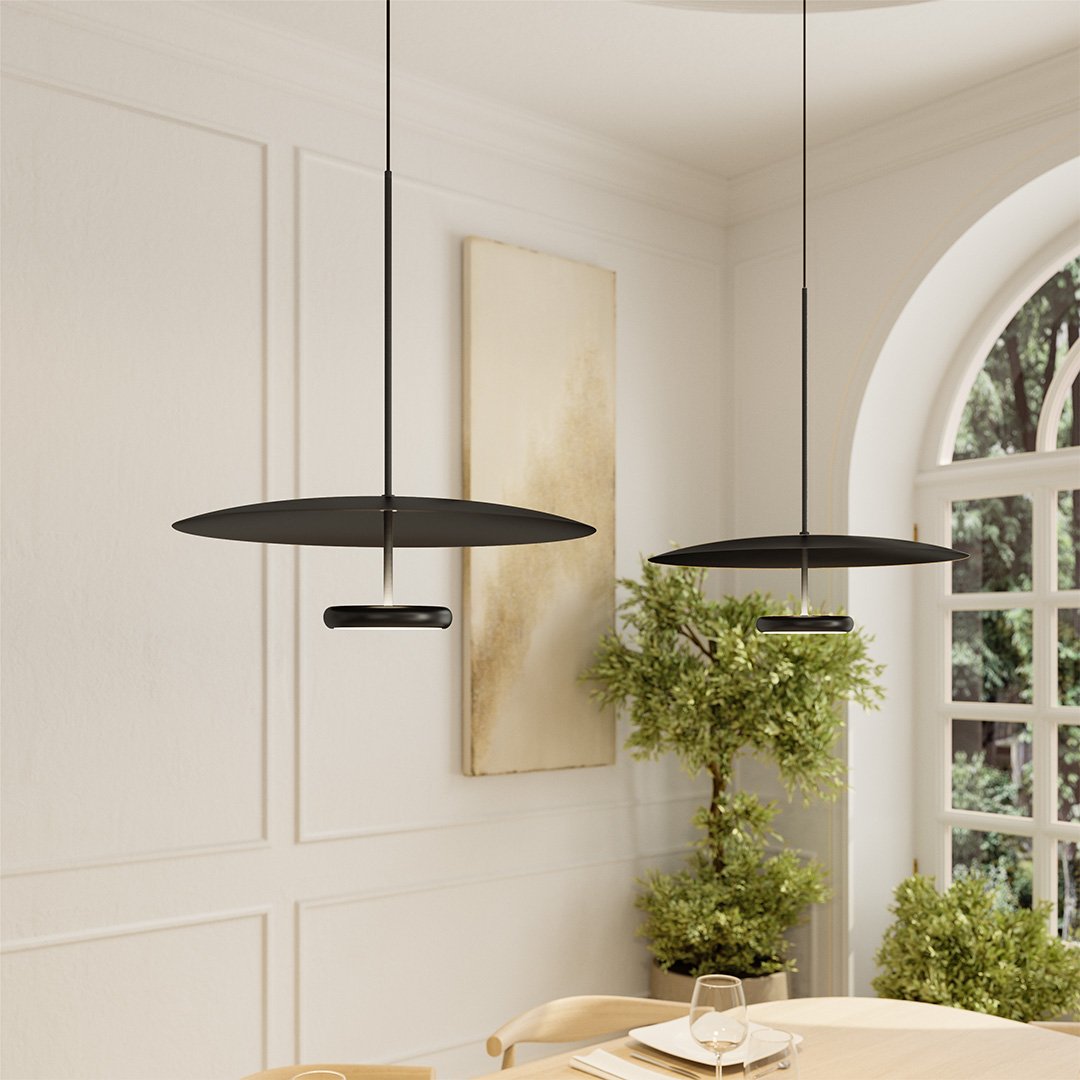 Devyn | Dual-Disc Pendant Light with Adjustable Height
