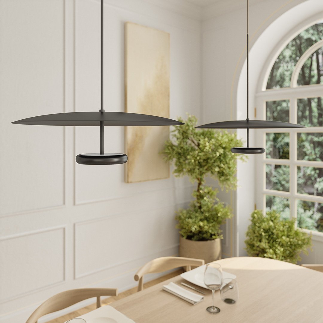Devyn | Dual-Disc Pendant Light with Adjustable Height