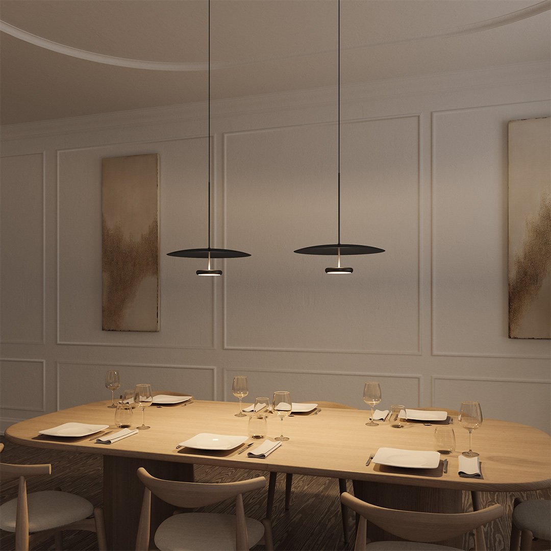 Devyn | Dual-Disc Pendant Light with Adjustable Height