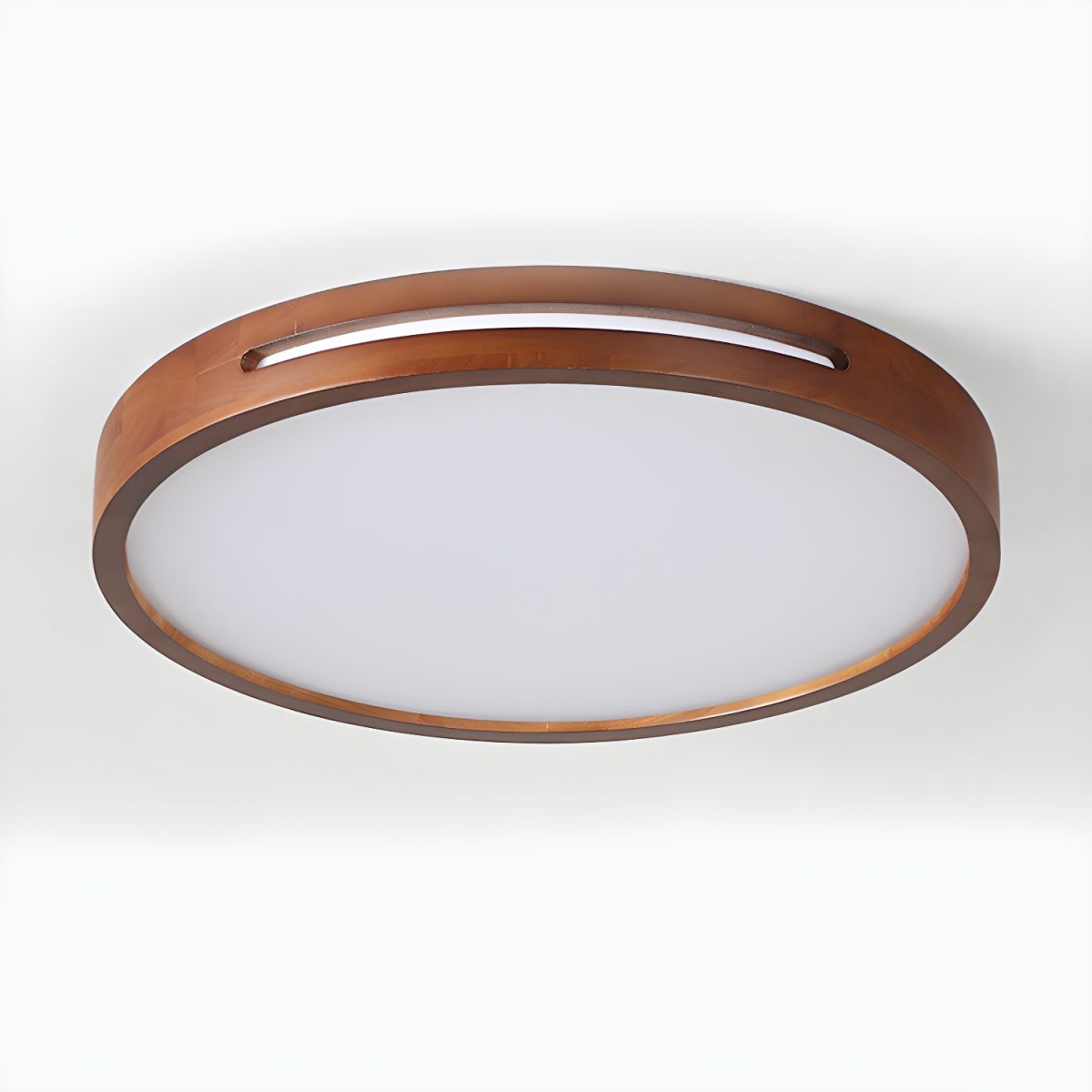 Winterwood | Round Flush Mount Ceiling Light with Wood Trim
