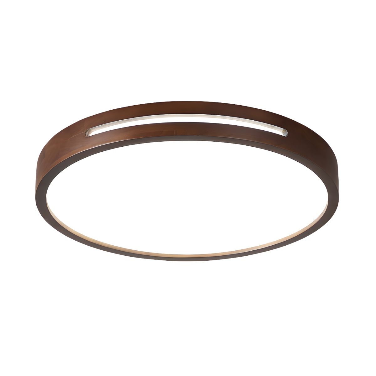 Winterwood | Round Flush Mount Ceiling Light with Wood Trim