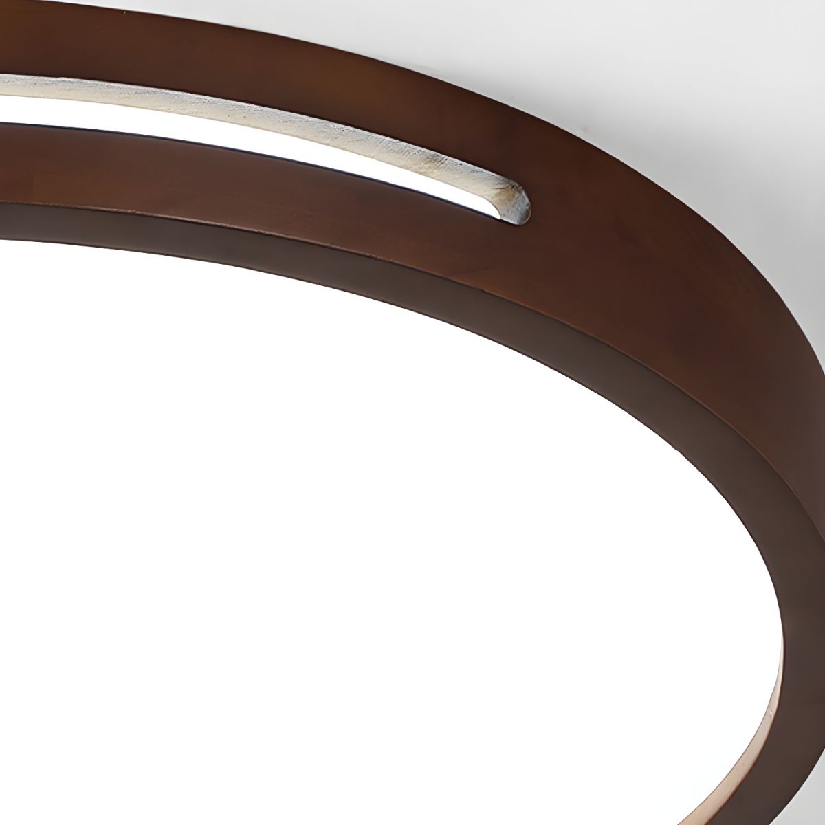 Winterwood | Round Flush Mount Ceiling Light with Wood Trim