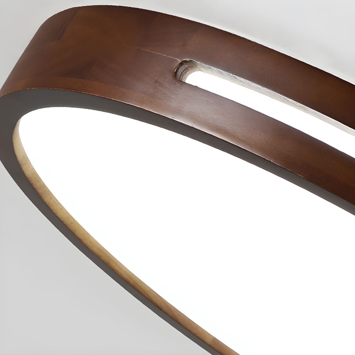 Winterwood | Round Flush Mount Ceiling Light with Wood Trim
