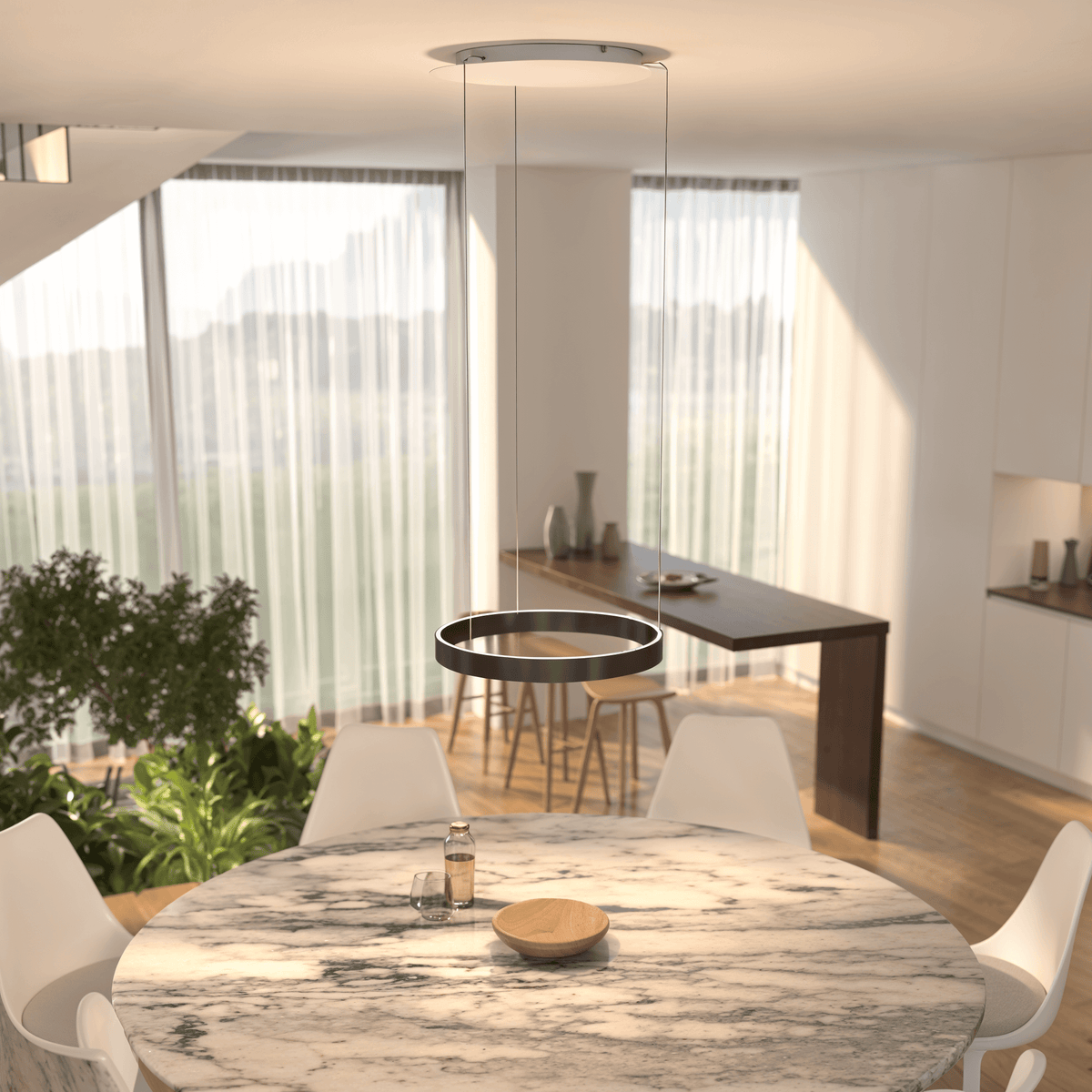 Zephyra | LED Ring Pendant Light