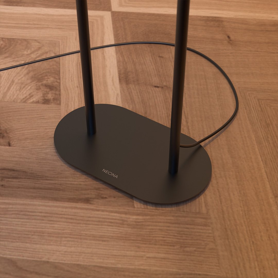Vimbry | LED Floor Lamp with Glass Spheres