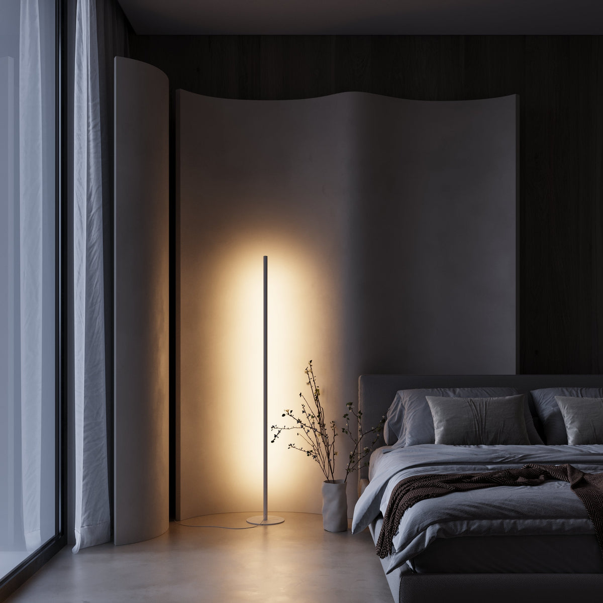 Zenith | LED Floor Lamp with Touch Dimming