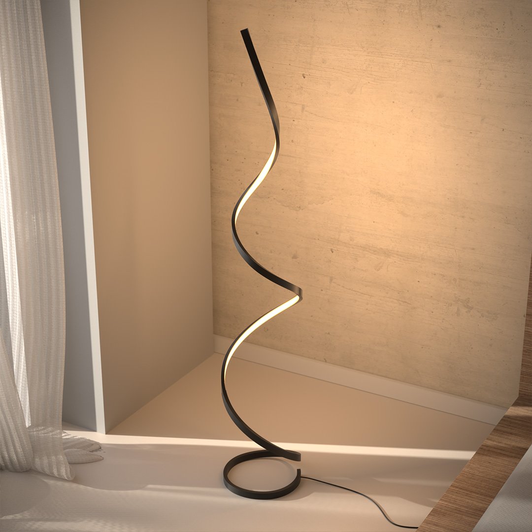 Isle | LED Spiral Floor Lamp