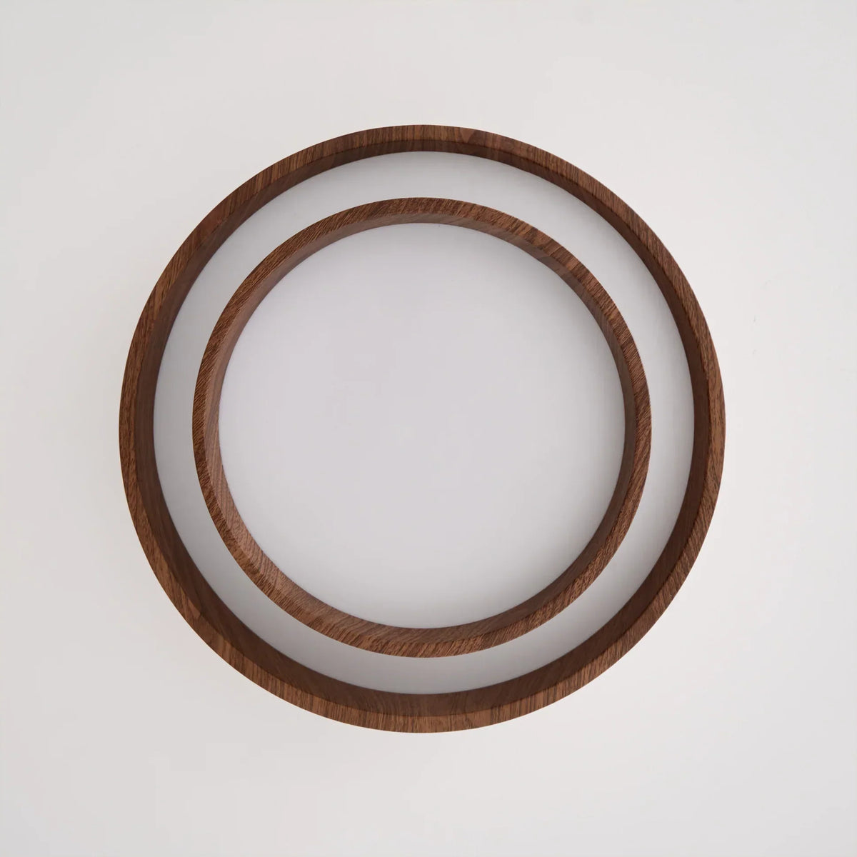 Quasar | Walnut-Tone Ceiling Light with Integrated LED