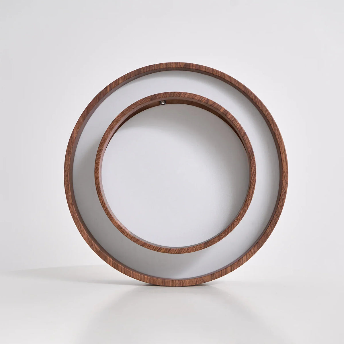 Quasar | Walnut-Tone Ceiling Light with Integrated LED